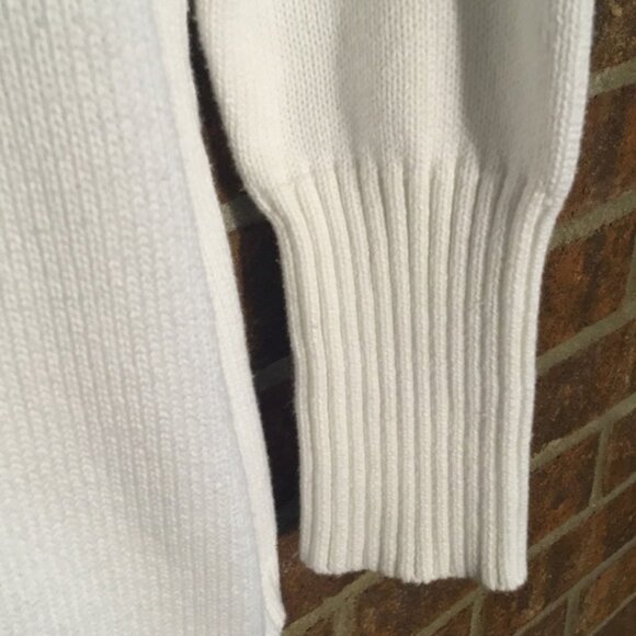 Jillian & Nicole Crisp White Turtleneck Sweater Petite L - Picture 3 of 5